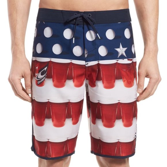 BEER PONG BOARD SHORTS - Picture 1 of 7